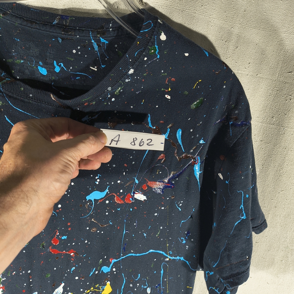 Timothy Designs Unisex Navy Blue Size XL T-Shirt w/Unique Street Wear Art Design